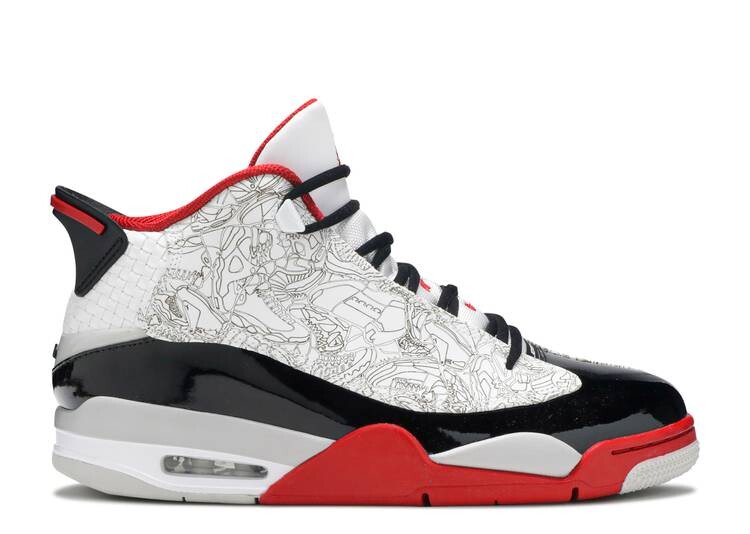 

Кроссовки Air Jordan JORDAN DUB ZERO 'VARSITY RED' 2020, белый, Белый;серый