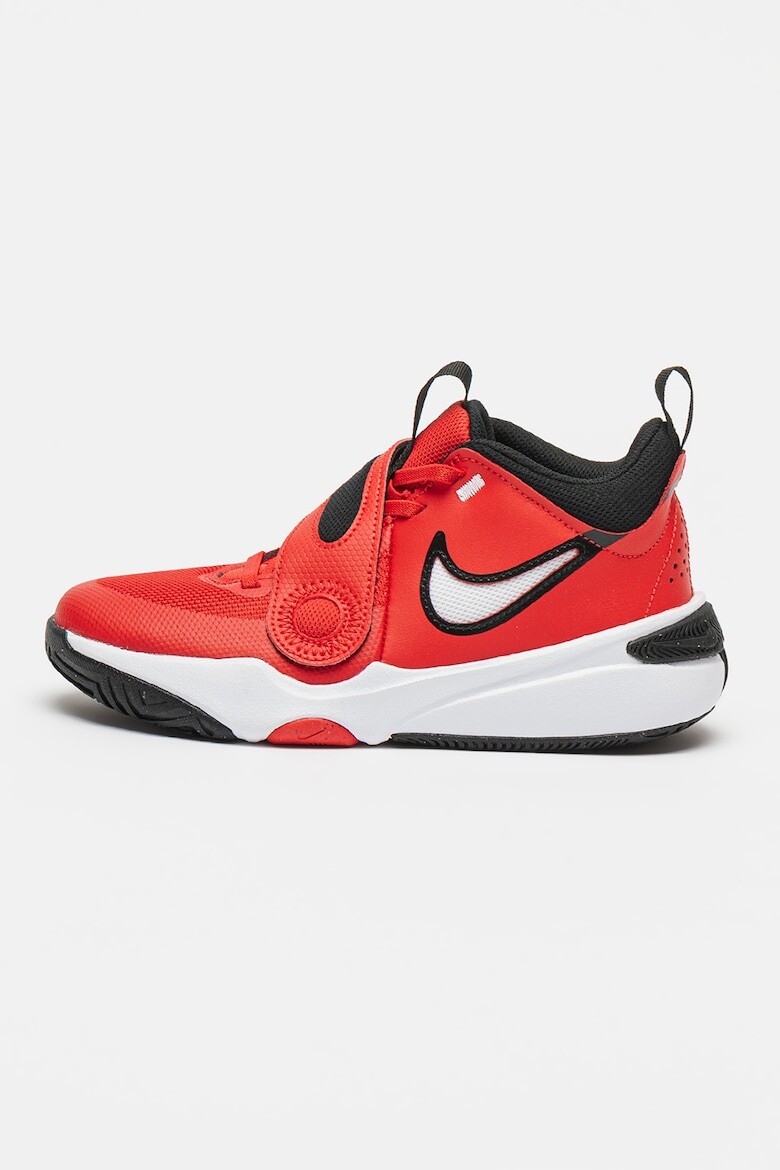 

Кожаные баскетбольные кроссовки Team Hustle Nike, красный