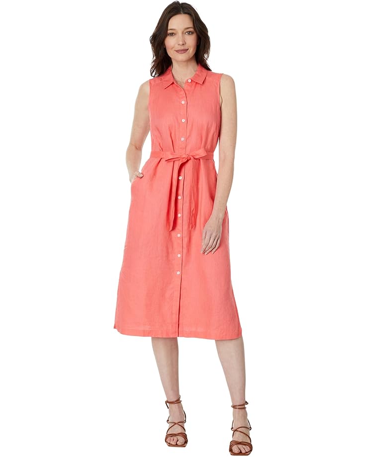 цена Платье Tommy Bahama Two Palms Linen Shirtdress, цвет Pure Coral