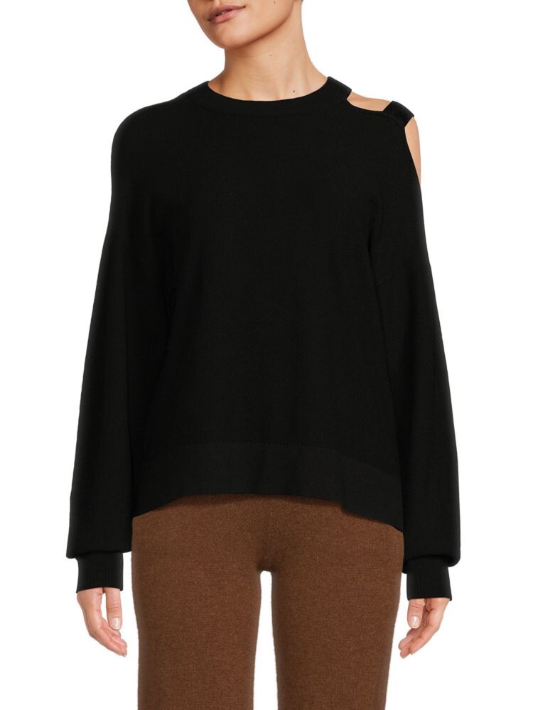 

Свитер с открытыми плечами Dkny, черный