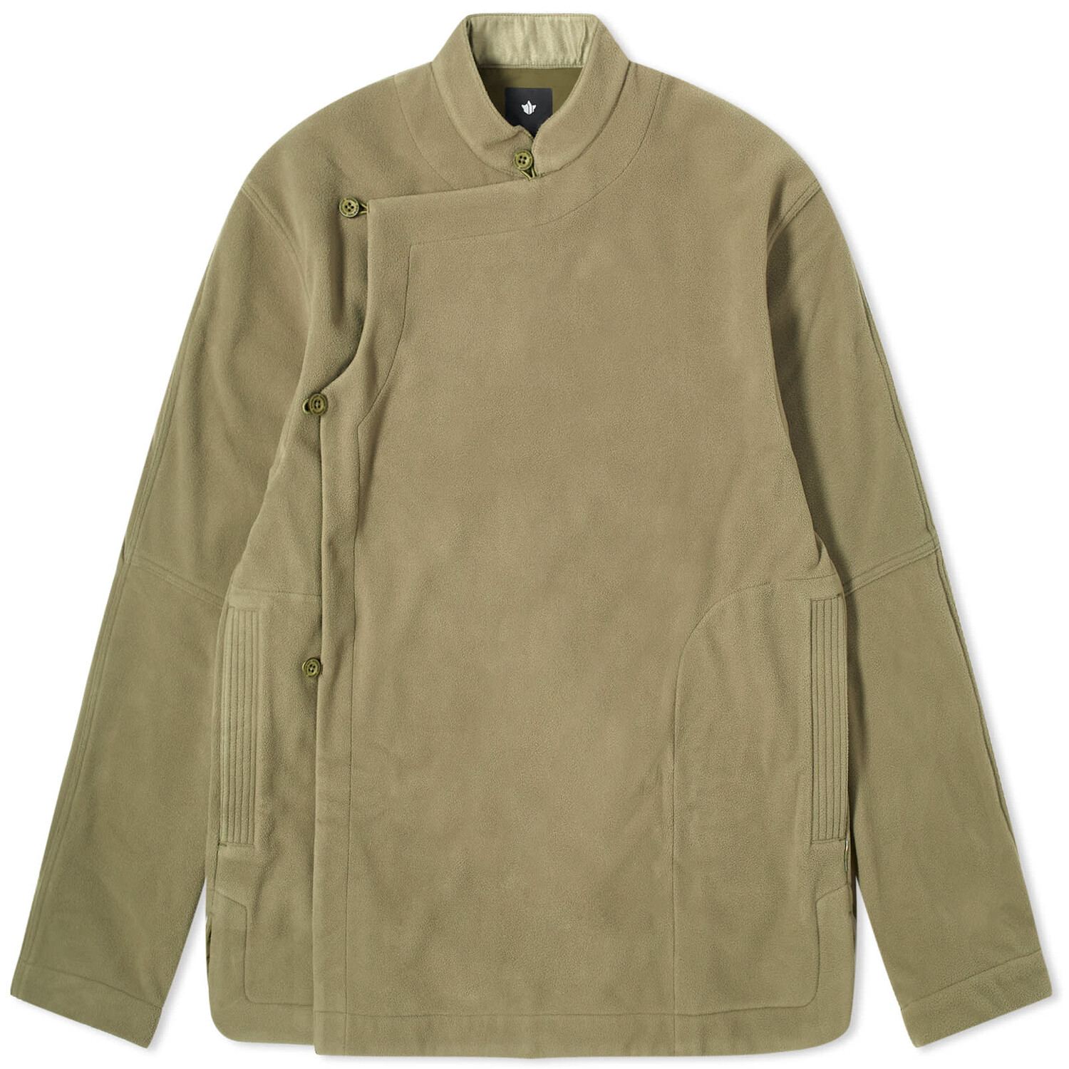 

Рубашка Maharishi Asym Monk Overshirt, оливковое