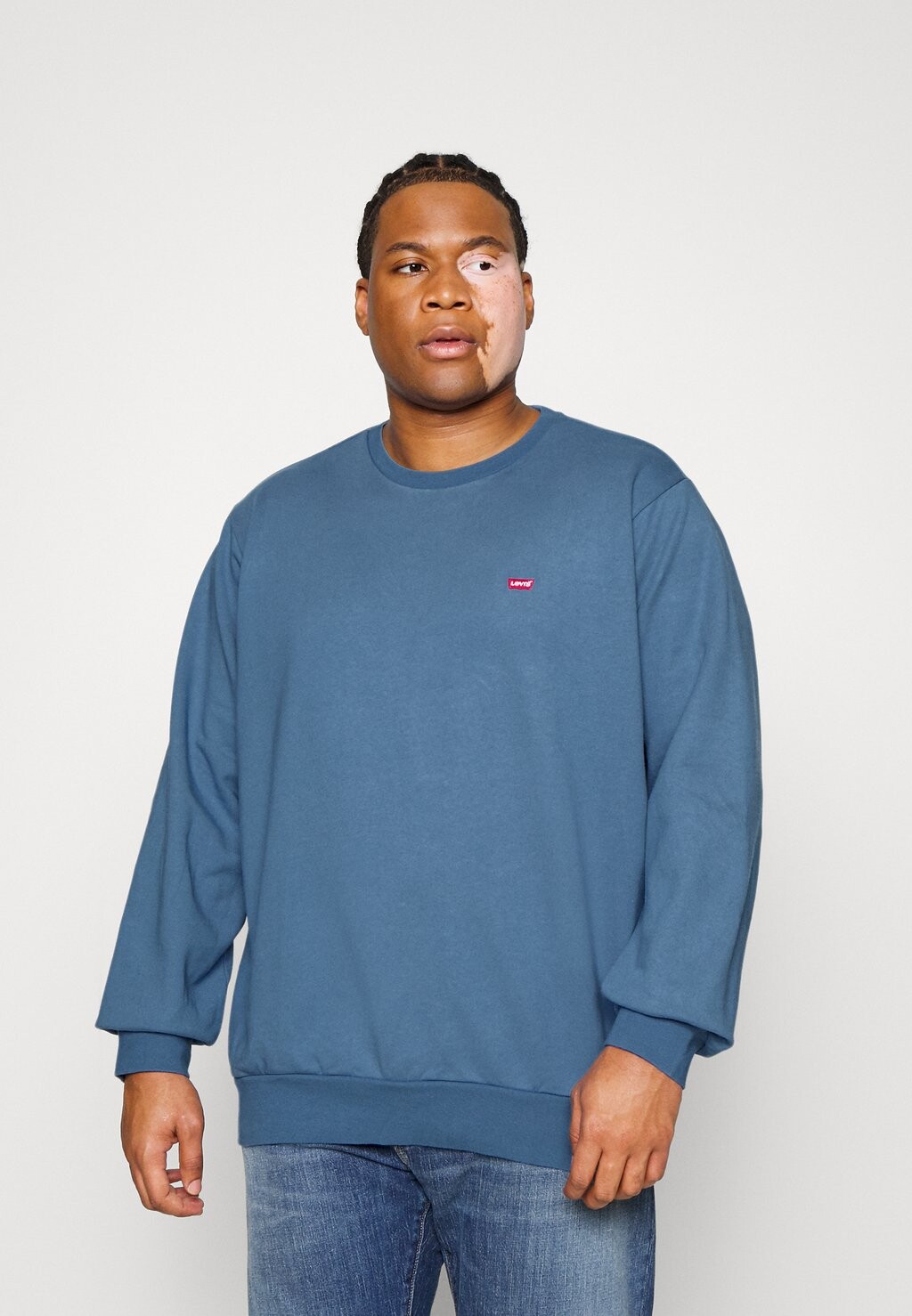 

Толстовка Levi's Big Original Crew, лунно-синий