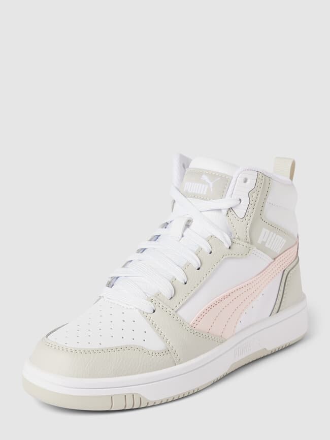 

Высокие кеды с лейблом Puma, светло-серый