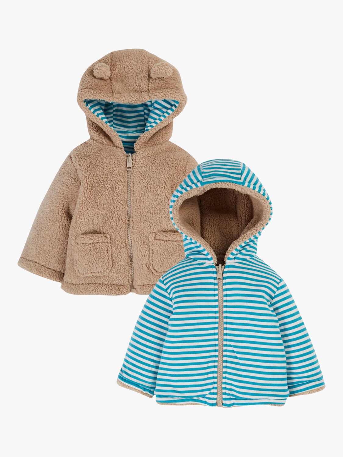 Двусторонняя флисовая куртка Baby Ted Frugi, мульти