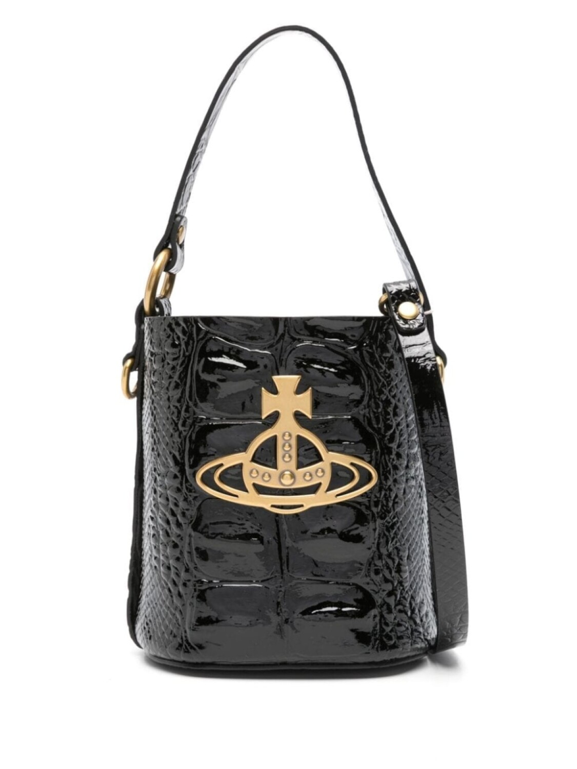 

Vivienne Westwood сумка-ведро Daisy с тиснением, черный