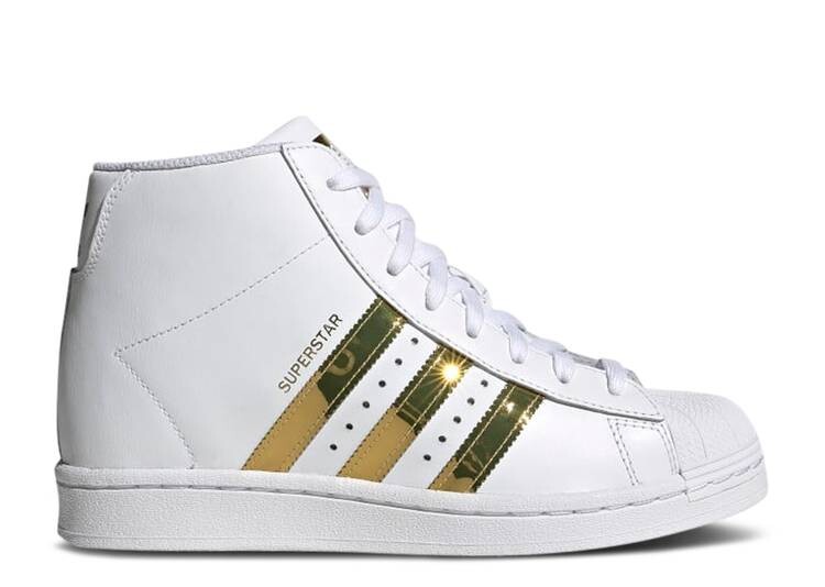 

Кроссовки Adidas WMNS SUPERSTAR UP 'WHITE GOLD METALLIC', белый