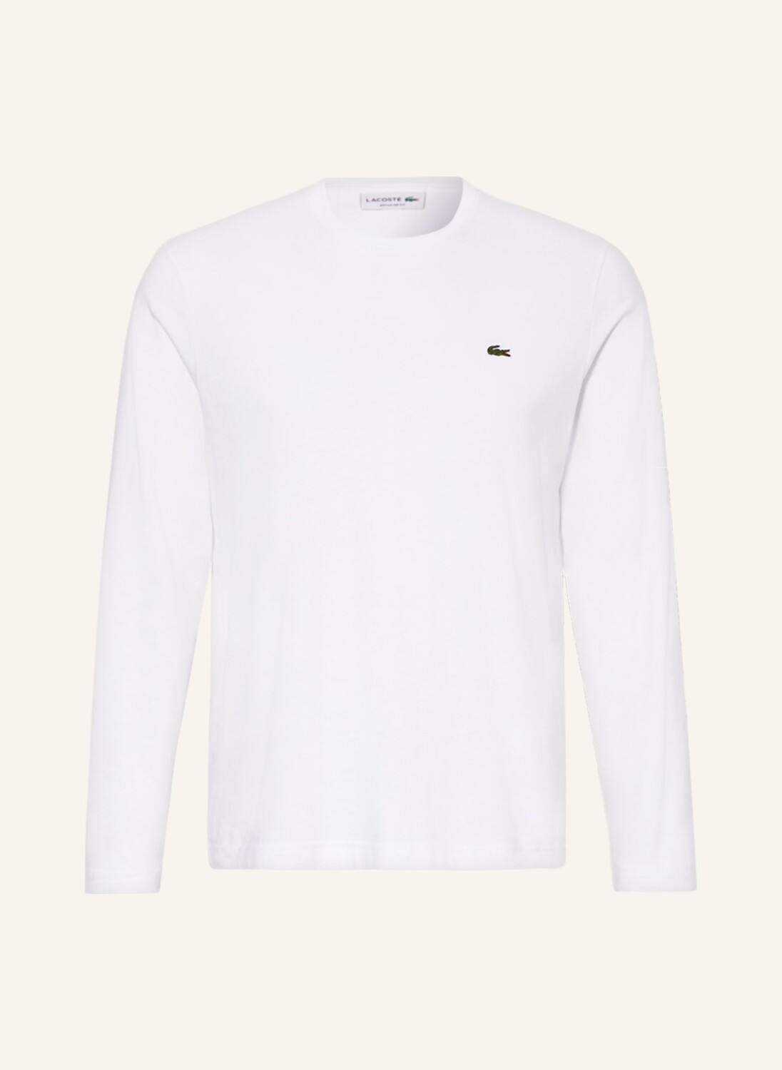 

Лонгслив LACOSTE, кремовый, Бежевый