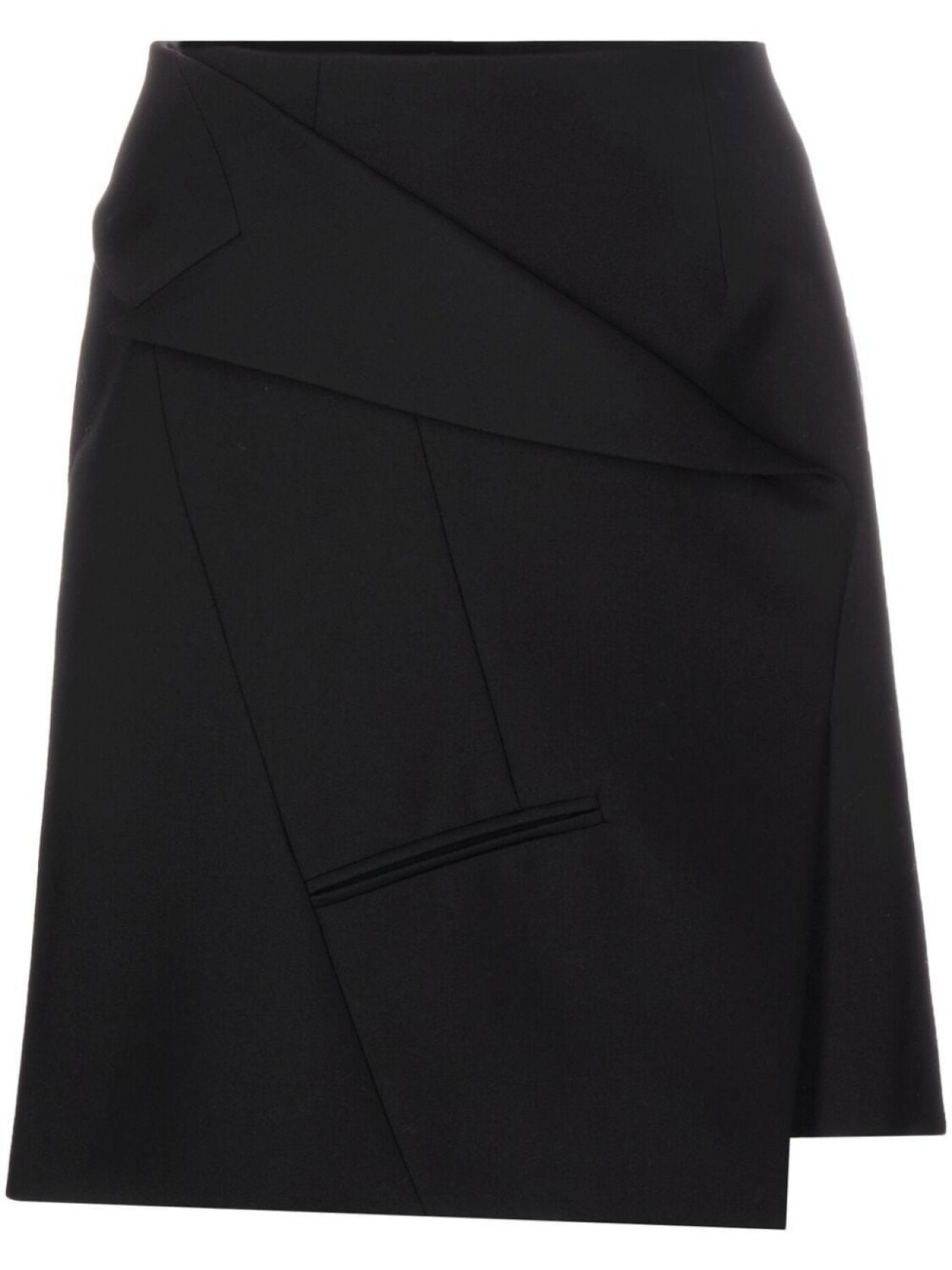 

Alexander McQueen мини-юбка асимметричного кроя, черный
