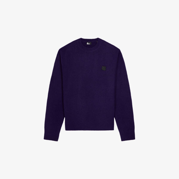 

Джемпер из смесовой шерсти с нашивкой-логотипом The Kooples, фиолетовый