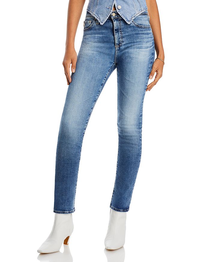 Узкие прямые джинсы Mari с высокой посадкой из коллекции 15 Years Shoreline AG