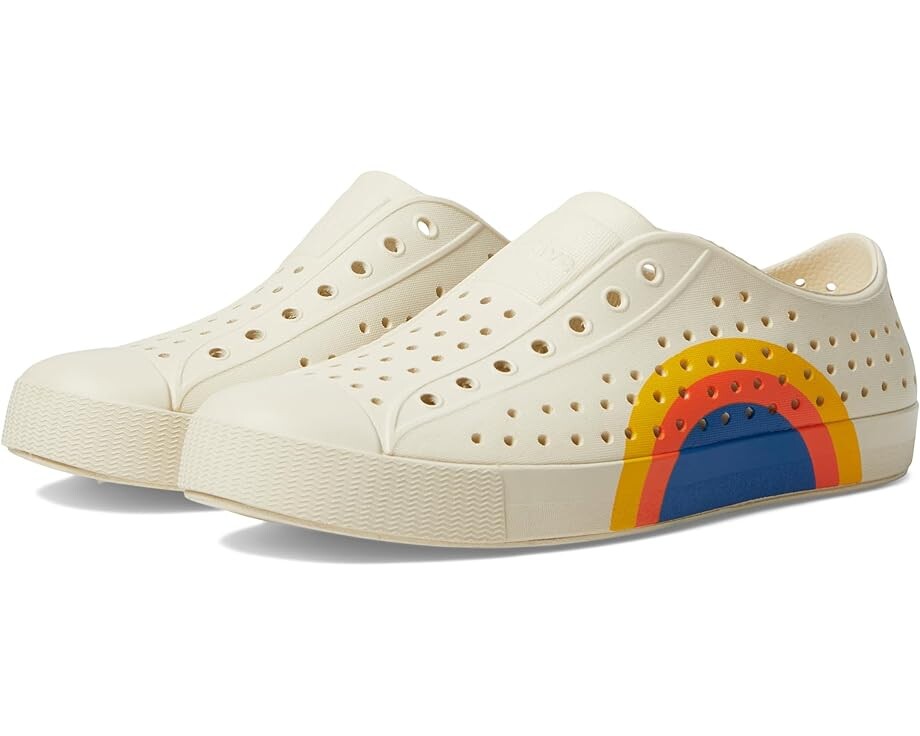 

Кроссовки Native Shoes Jefferson Sugarlite Block, цвет Bone White/Bone White/Spicy Flame Vallarta Circle