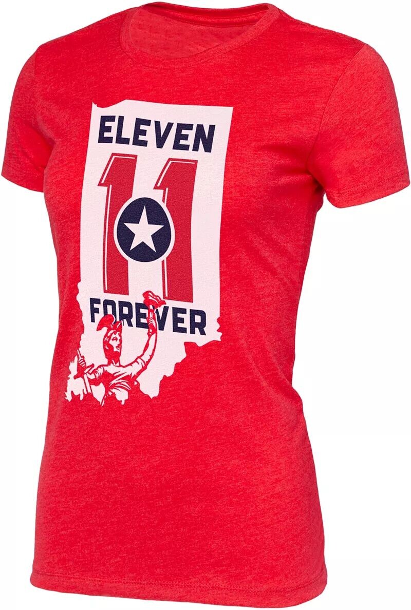 

Красная женская футболка с рисунком Sport Design Sweden Indy Eleven