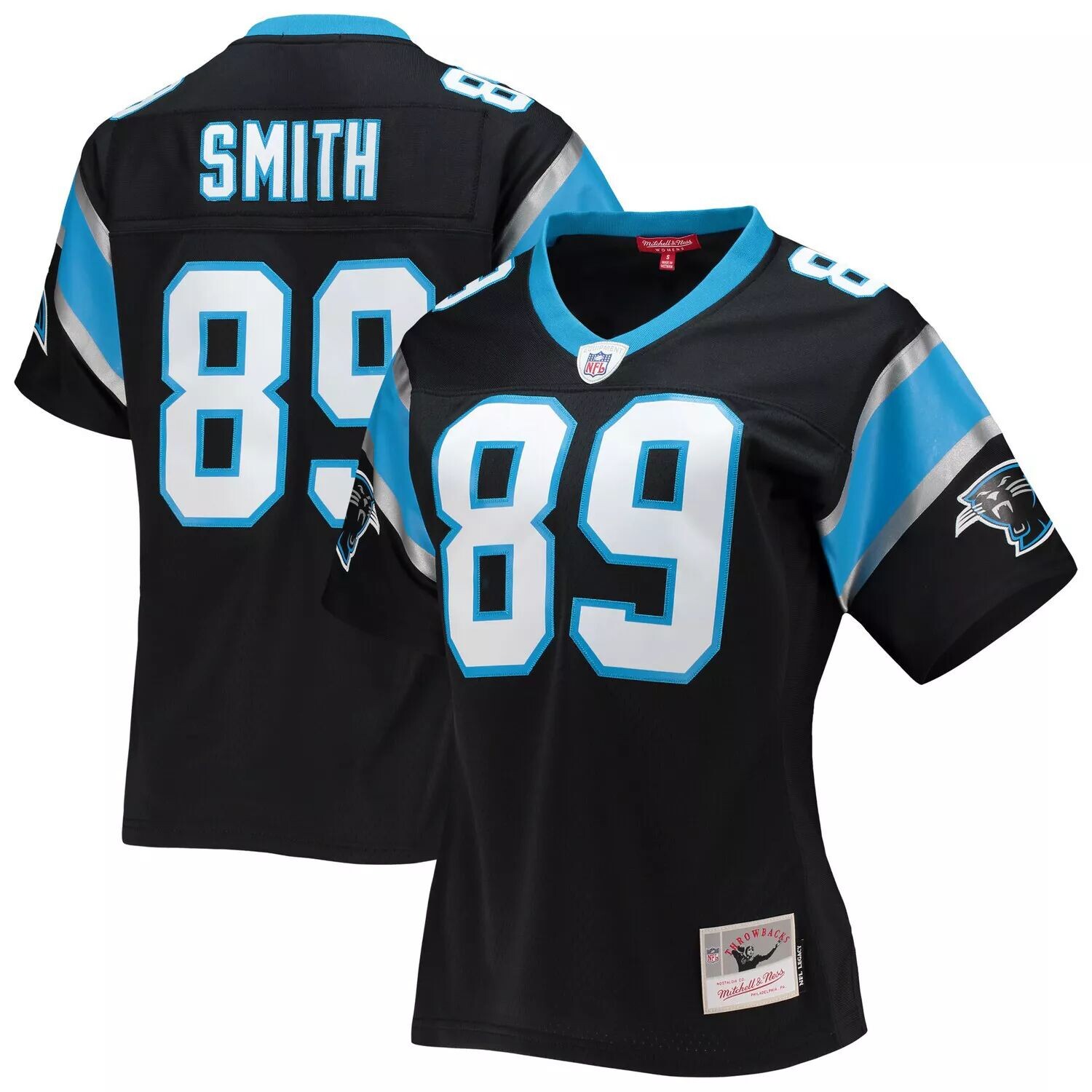 

Женская футболка Mitchell & Ness Steve Smith Black Carolina Panthers Legacy Replica Player