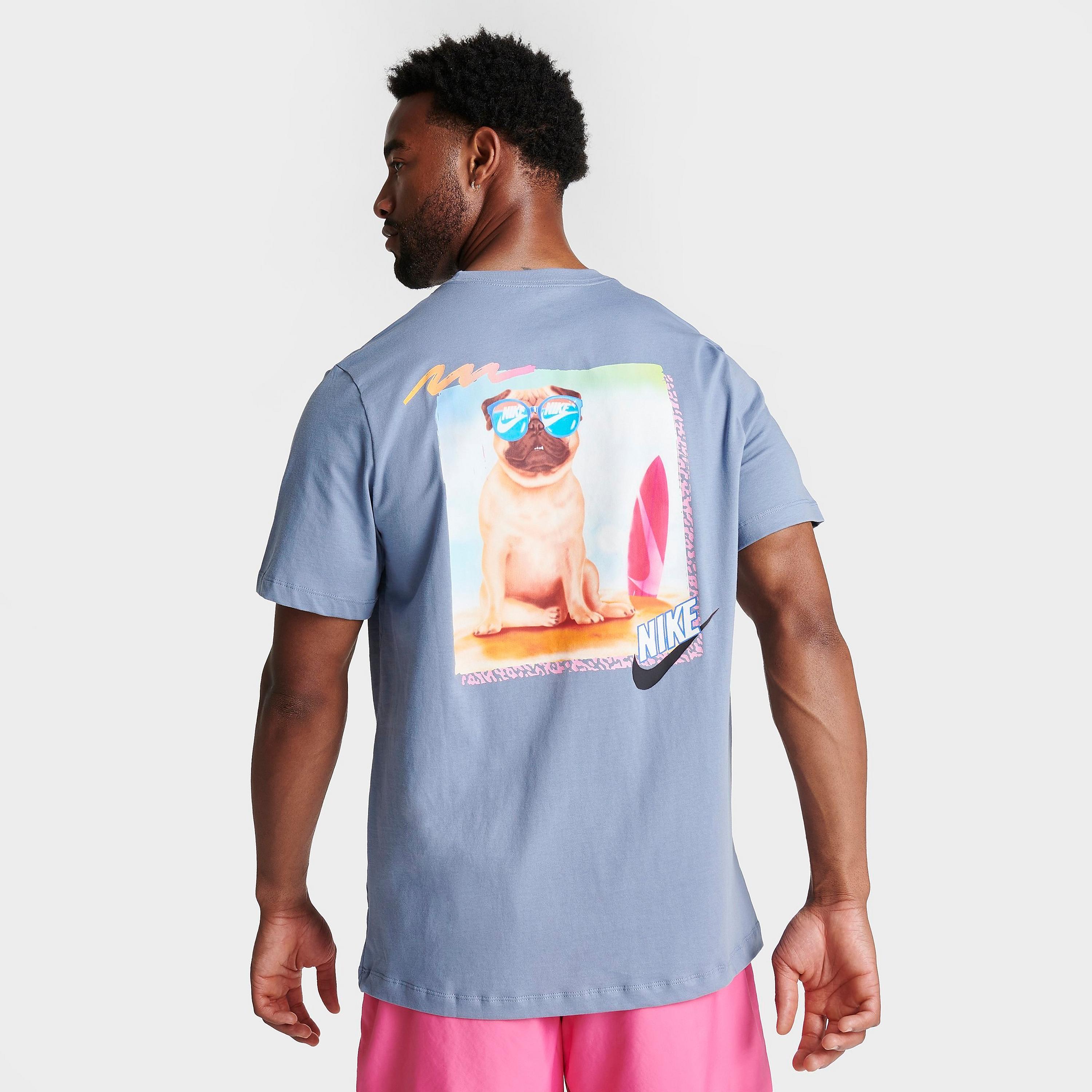 Мужская футболка с рисунком Nike Sportswear Beach Pug, синий – заказать по  выгодной цене из-за рубежа в «CDEK.Shopping»