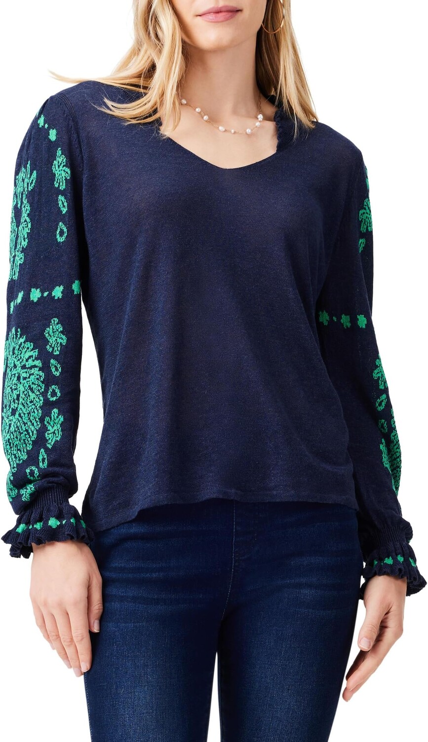 

Свитер NIC+ZOE Oceanic Sweater, цвет Indigo Multi