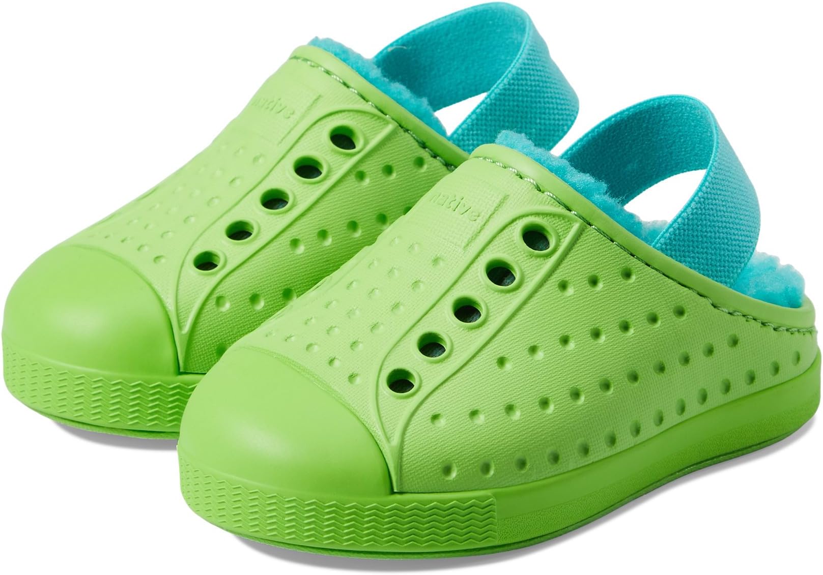 Кроссовки Jefferson Cozy Native Shoes Kids, цвет Snap Green/Snap Green/Maui Blue кроссовки native shoes jefferson cozy цвет snap green snap green maui blue