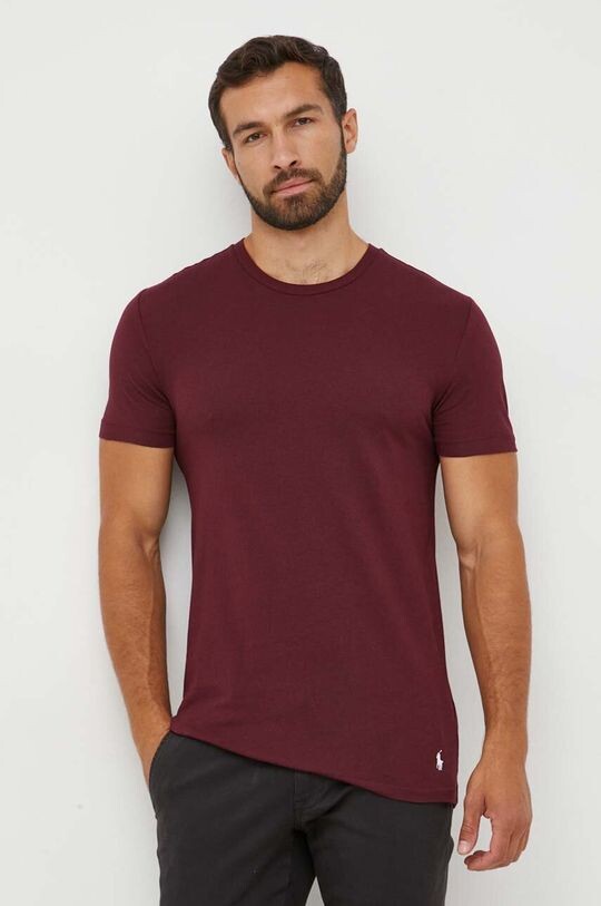 

3 пары хлопковых футболок Polo Ralph Lauren, гранат