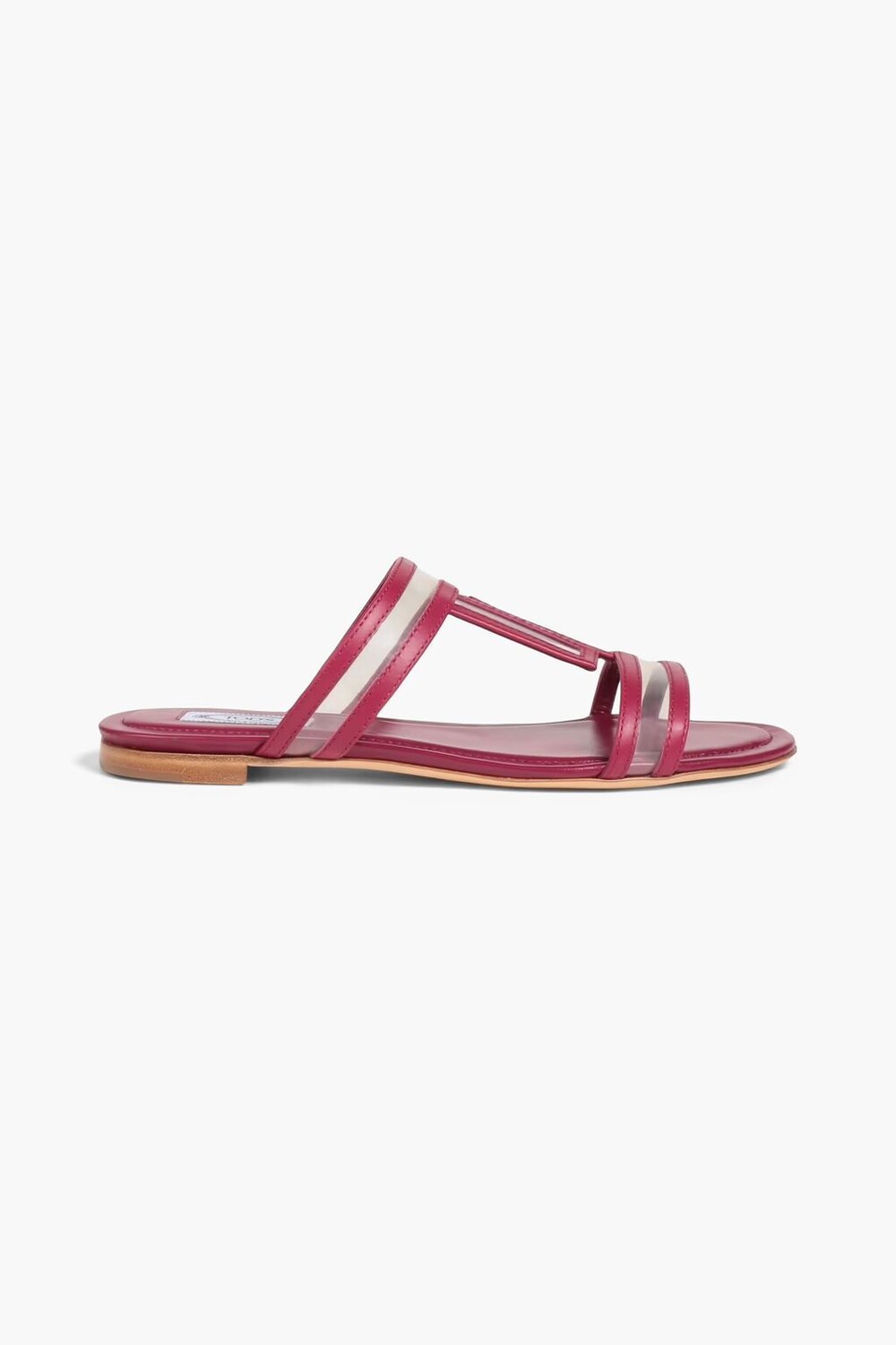 

Сандалии из кожи и ПВХ Tod'S, слива