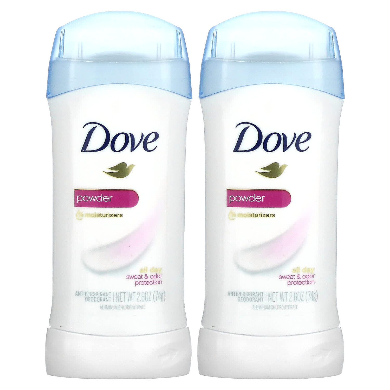 

Invisible Solid Deodorant, порошок, 2 шт. В упаковке, 74 г (2,6 унции), Dove