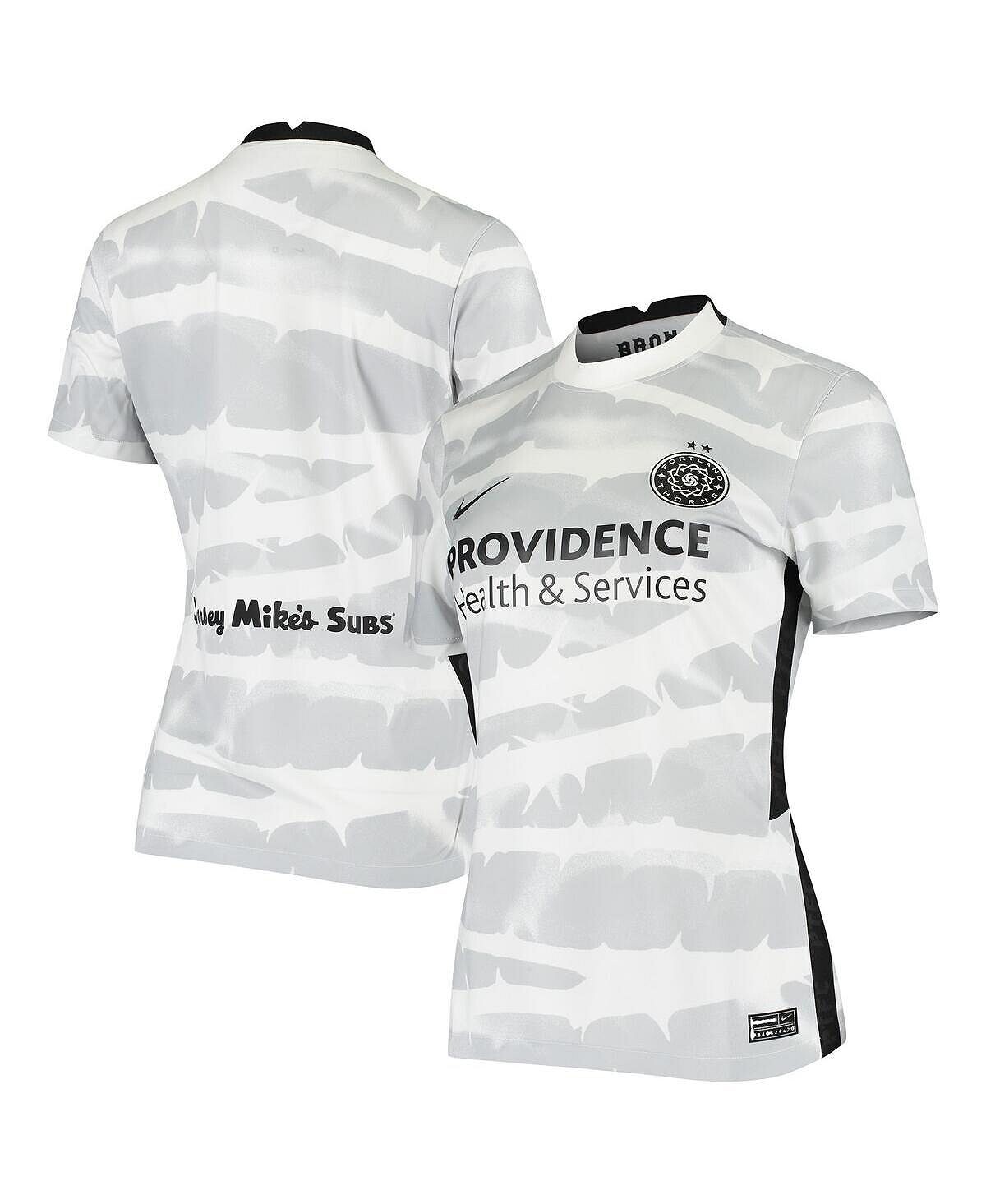

Женская белая выездная футболка Portland Thorns FC 2020 Replica Stadium Nike, белый