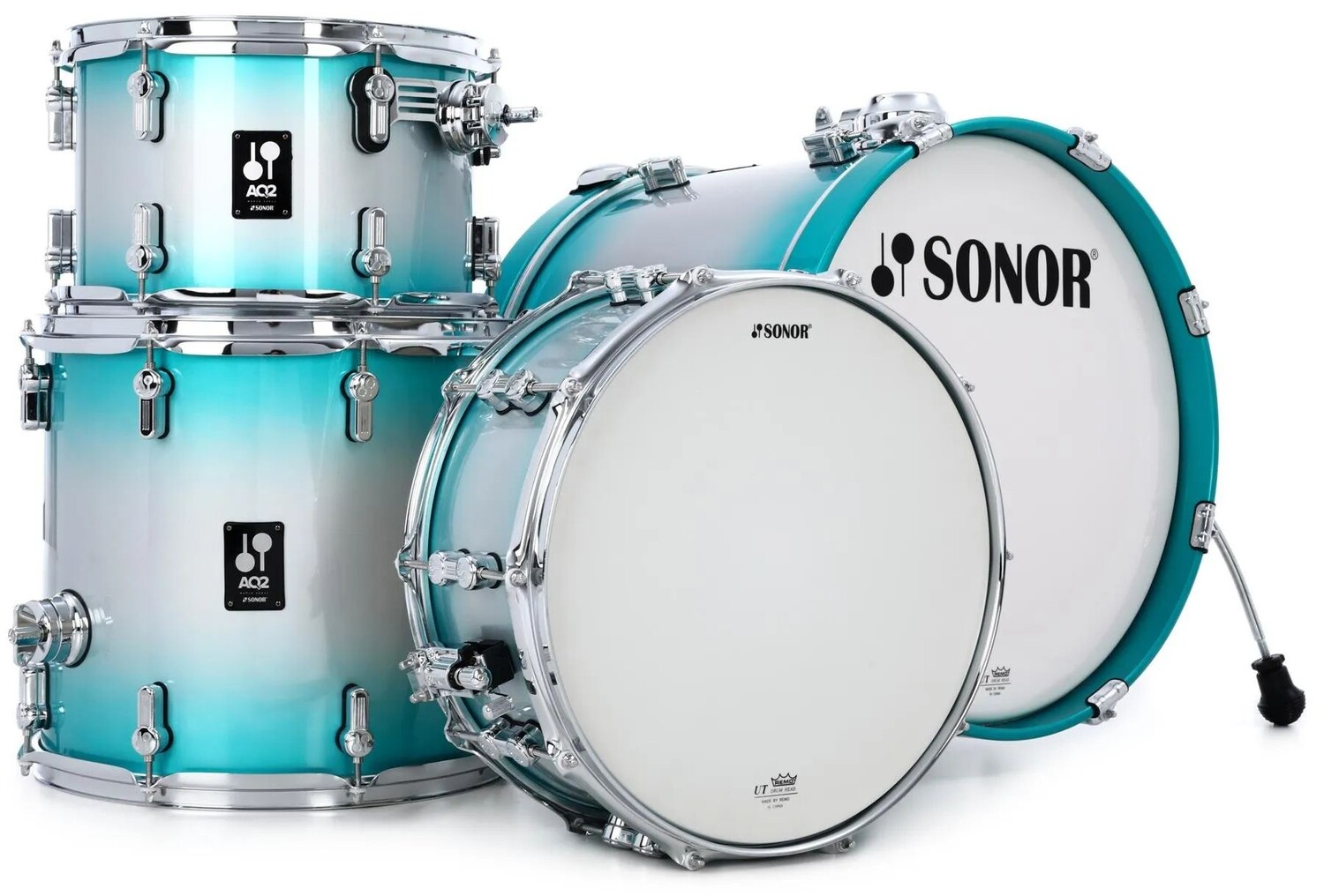 

Набор из 4 корпусов Sonor AQ2 Bop с малым барабаном — Aqua Silver Burst