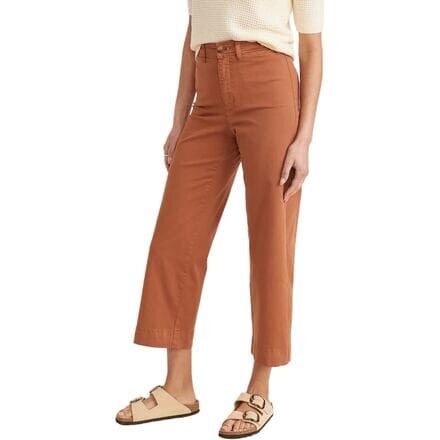 

Широкие укороченные брюки Bridget Slim женские Marine Layer, цвет Amber Brown