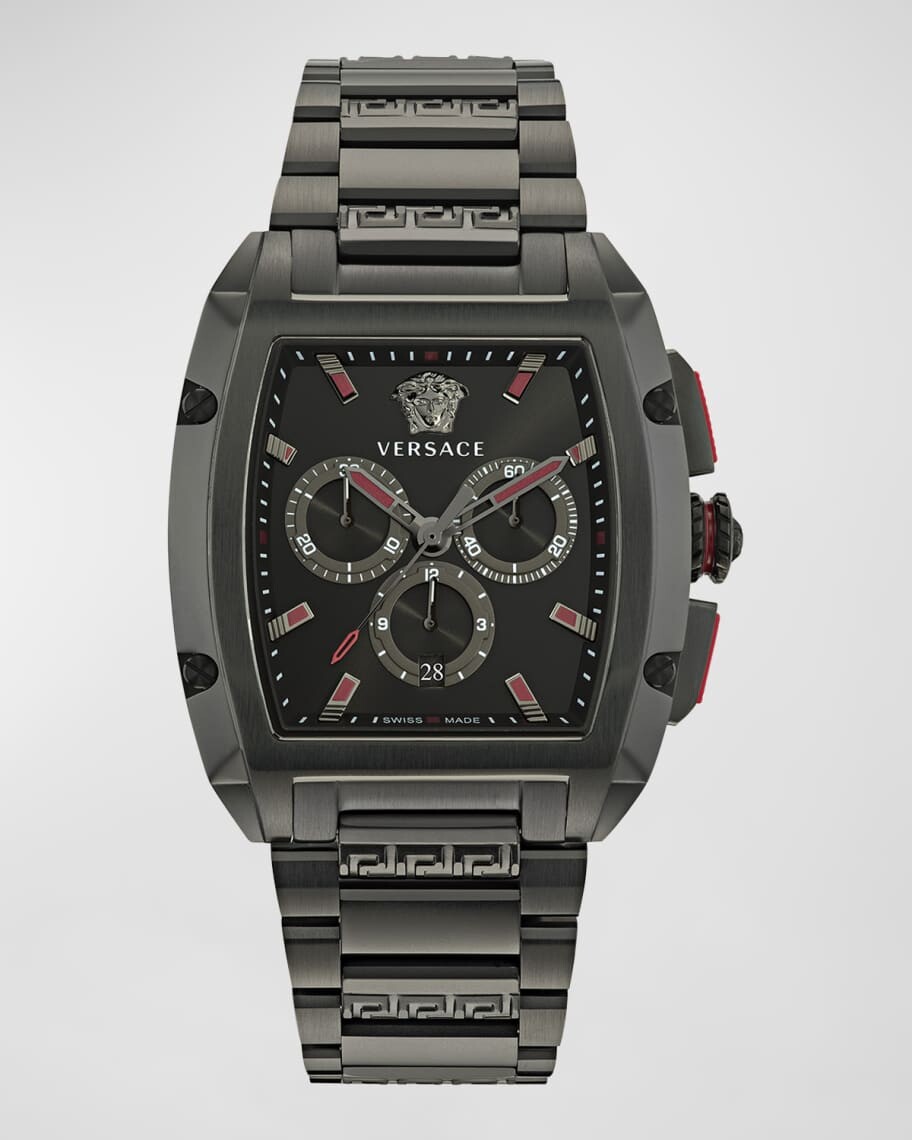 

Мужские часы Dominus IP с черным браслетом, 42 мм Versace