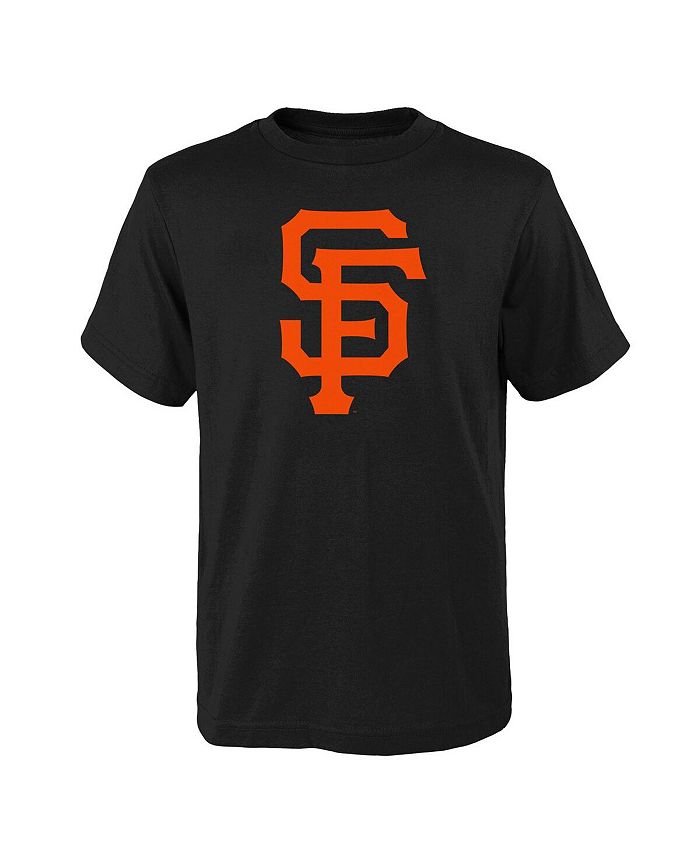 цена Черная футболка с логотипом основной команды Big Boys and Girls San Francisco Giants Outerstuff, черный