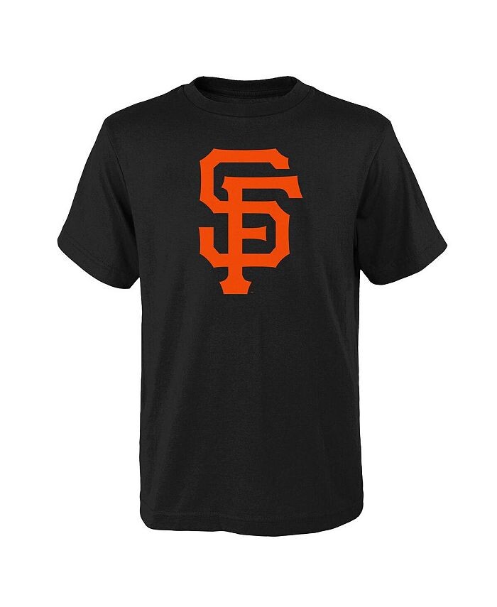 

Черная футболка с логотипом основной команды Big Boys and Girls San Francisco Giants Outerstuff, черный