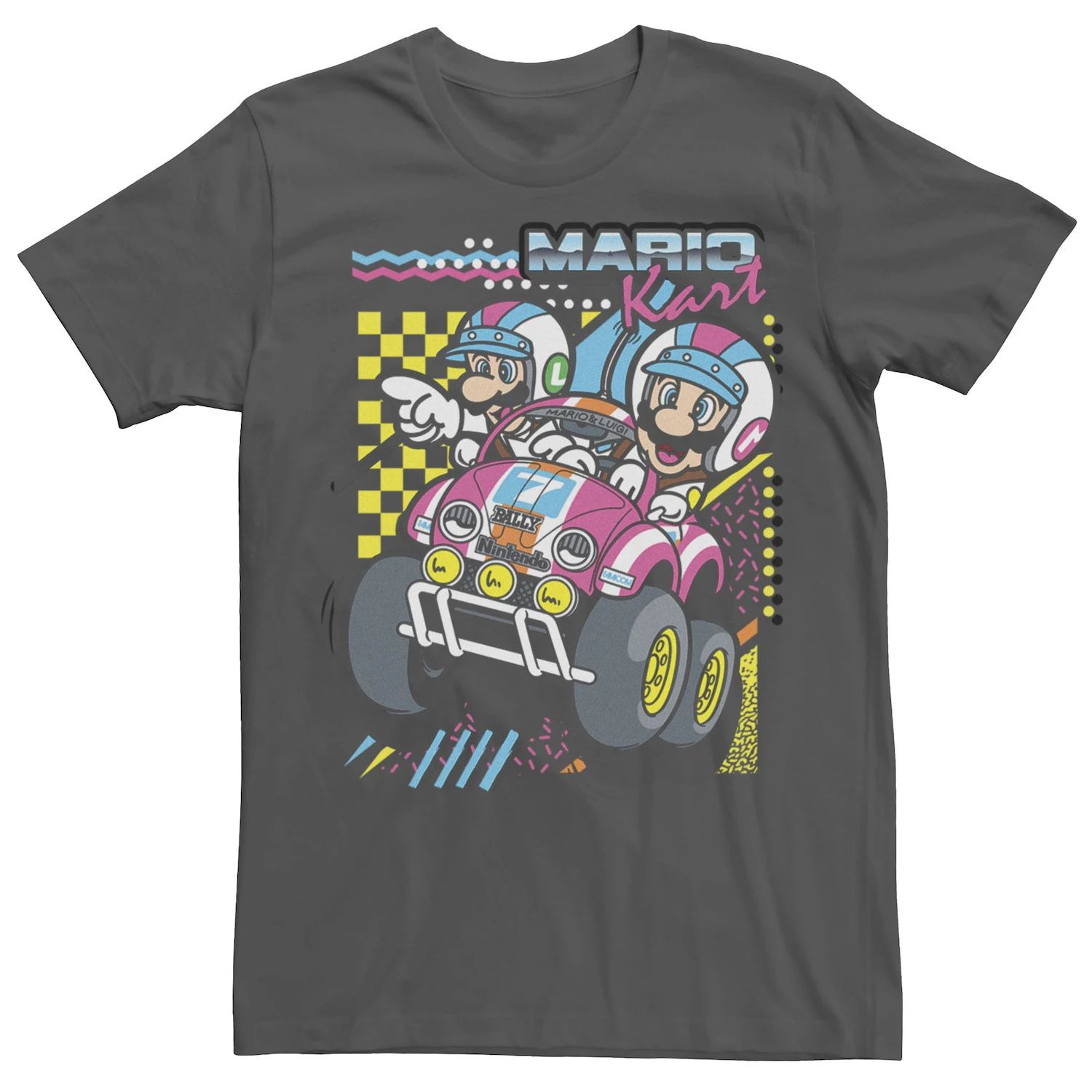 цена Мужская футболка для дартса Nintendo Mario Kart Mario Luigi Licensed Character