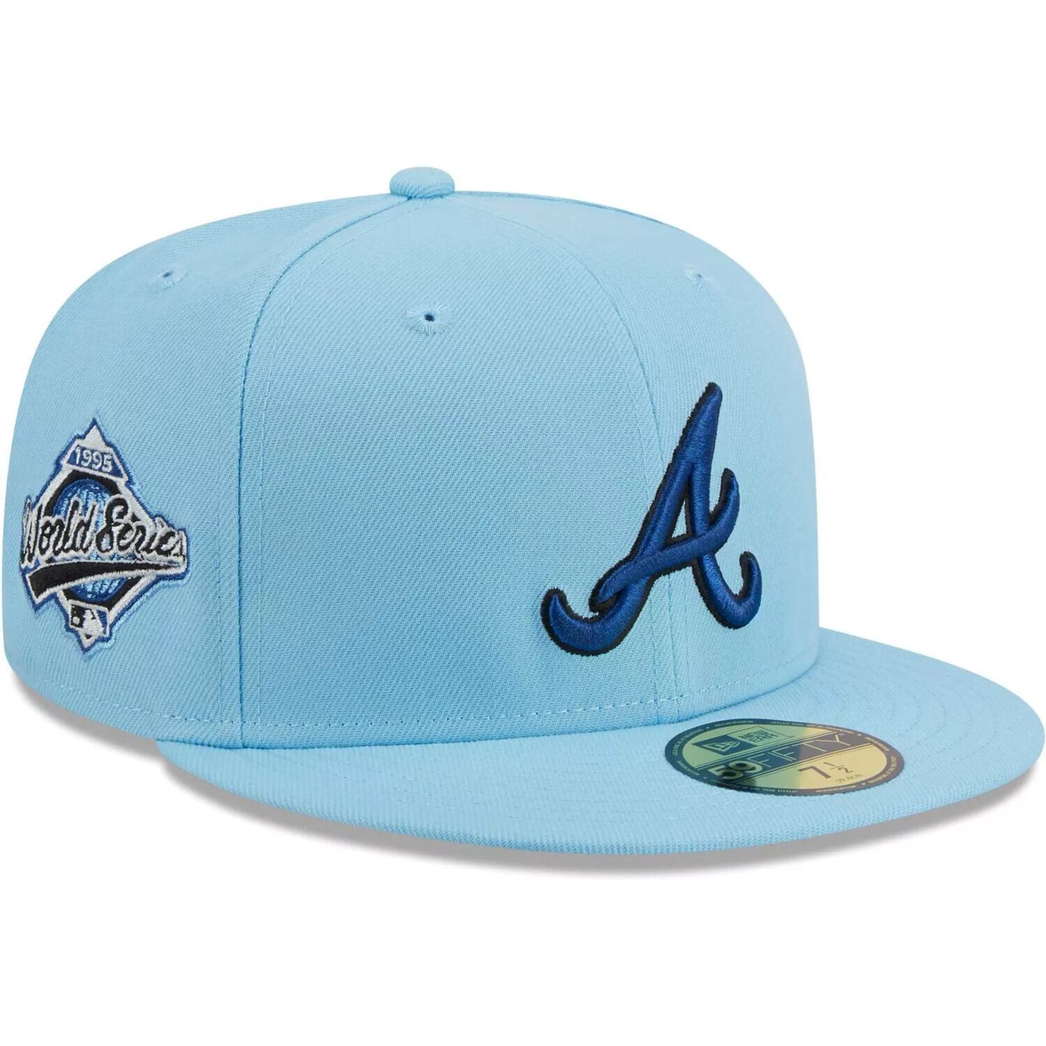 

Мужская приталенная шляпа New Era голубая Atlanta Braves 59FIFTY