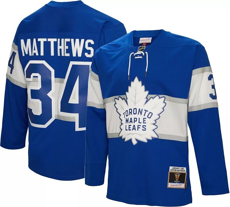 

Mitchell & Ness Торонто Мэйпл Лифс Остон Мэтьюз # 34 '17 Джерси Blue Line