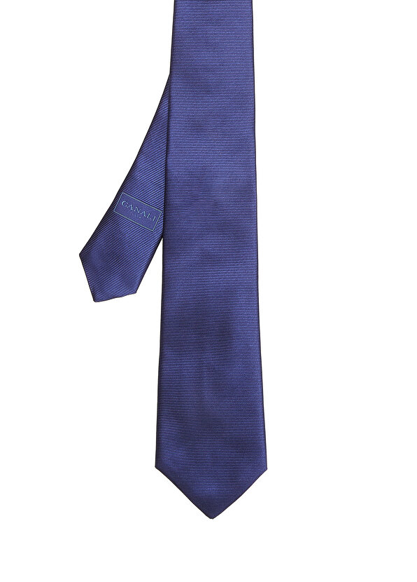 Синий шелковый галстук Canali