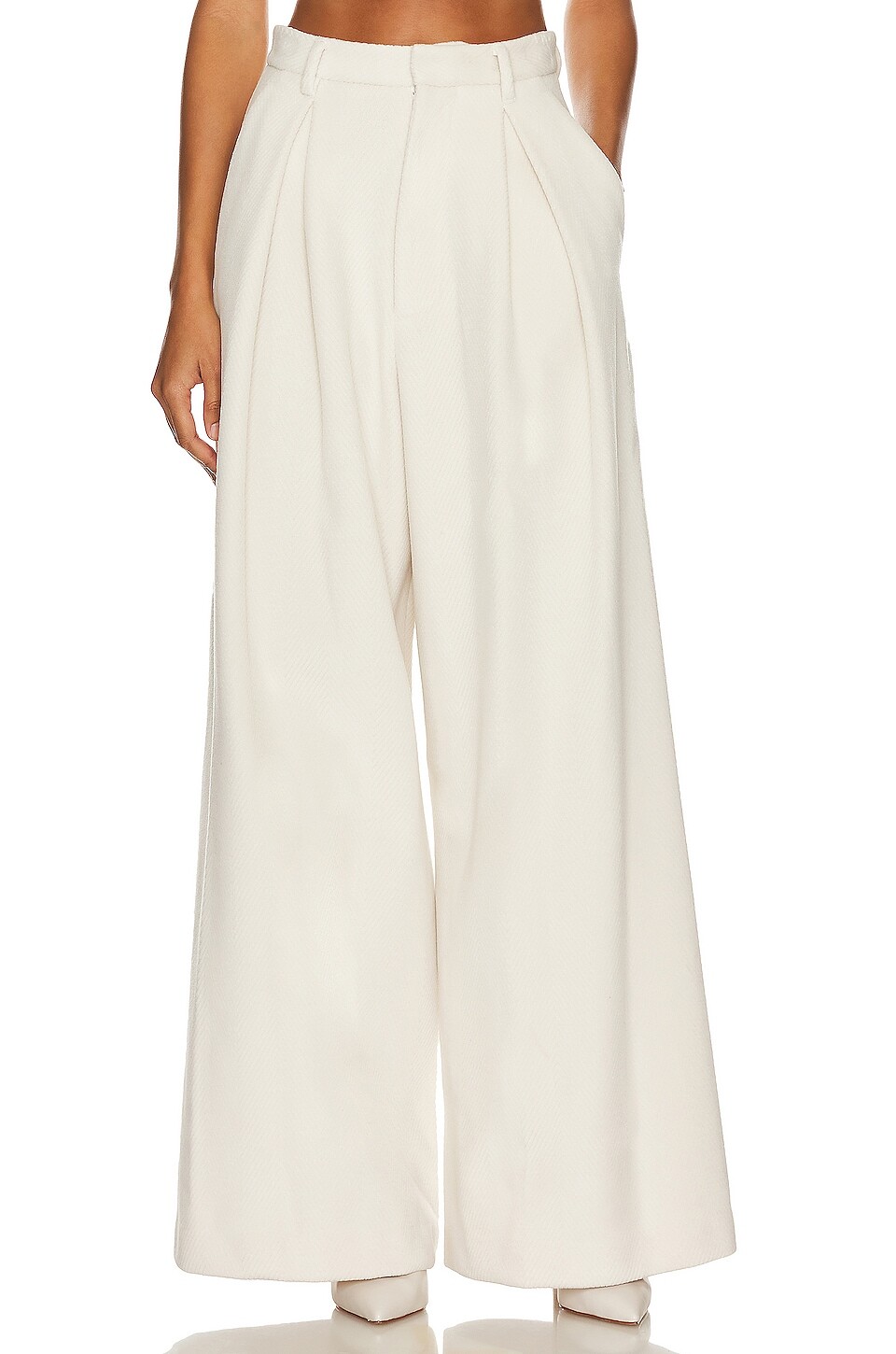 

Брюки GIUSEPPE DI MORABITO Wide Leg Trouser, цвет Milk White