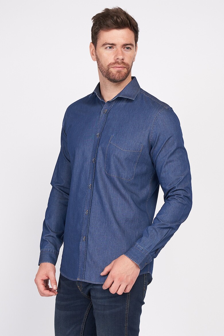 

Джинсовая рубашка с карманом Lee Cooper, синий