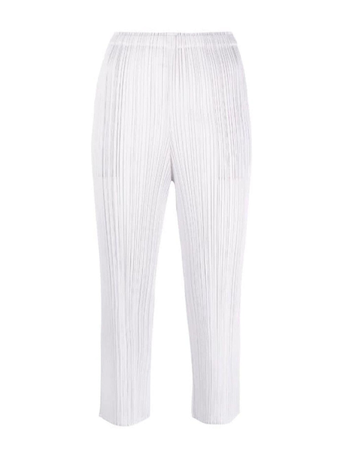 

Pleats Please Issey Miyake укороченные брюки плиссированные, белый