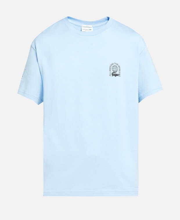 

Футболка Lacoste, светло-синий