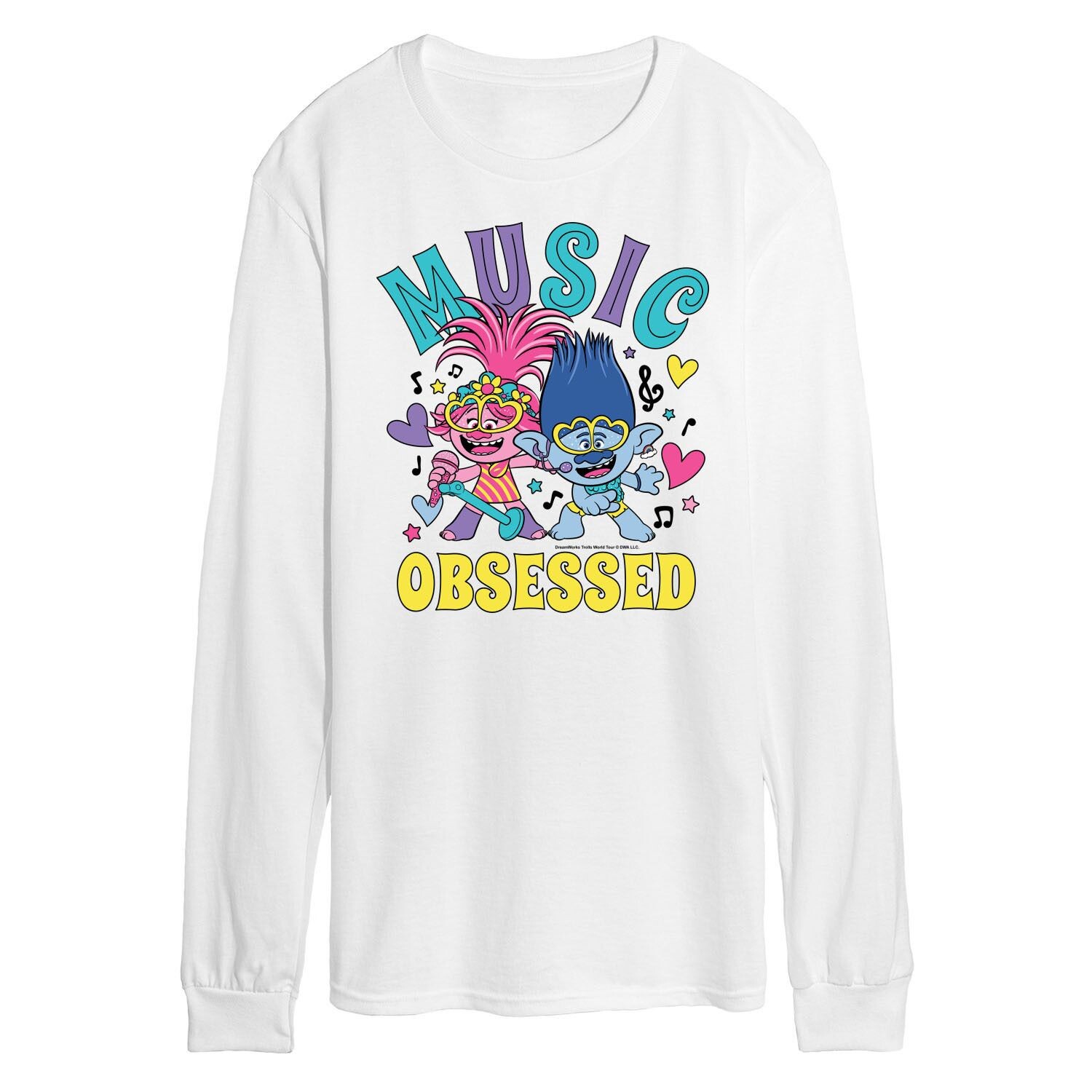 

Мужская футболка Trolls Music Obsessed Licensed Character