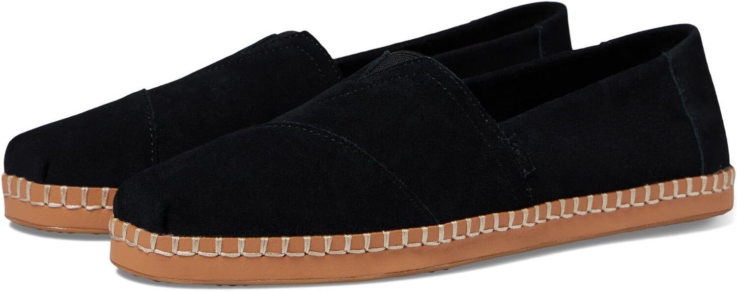 

Лоферы TOMS Alpargata Leather Wrap, цвет Black Suede 2