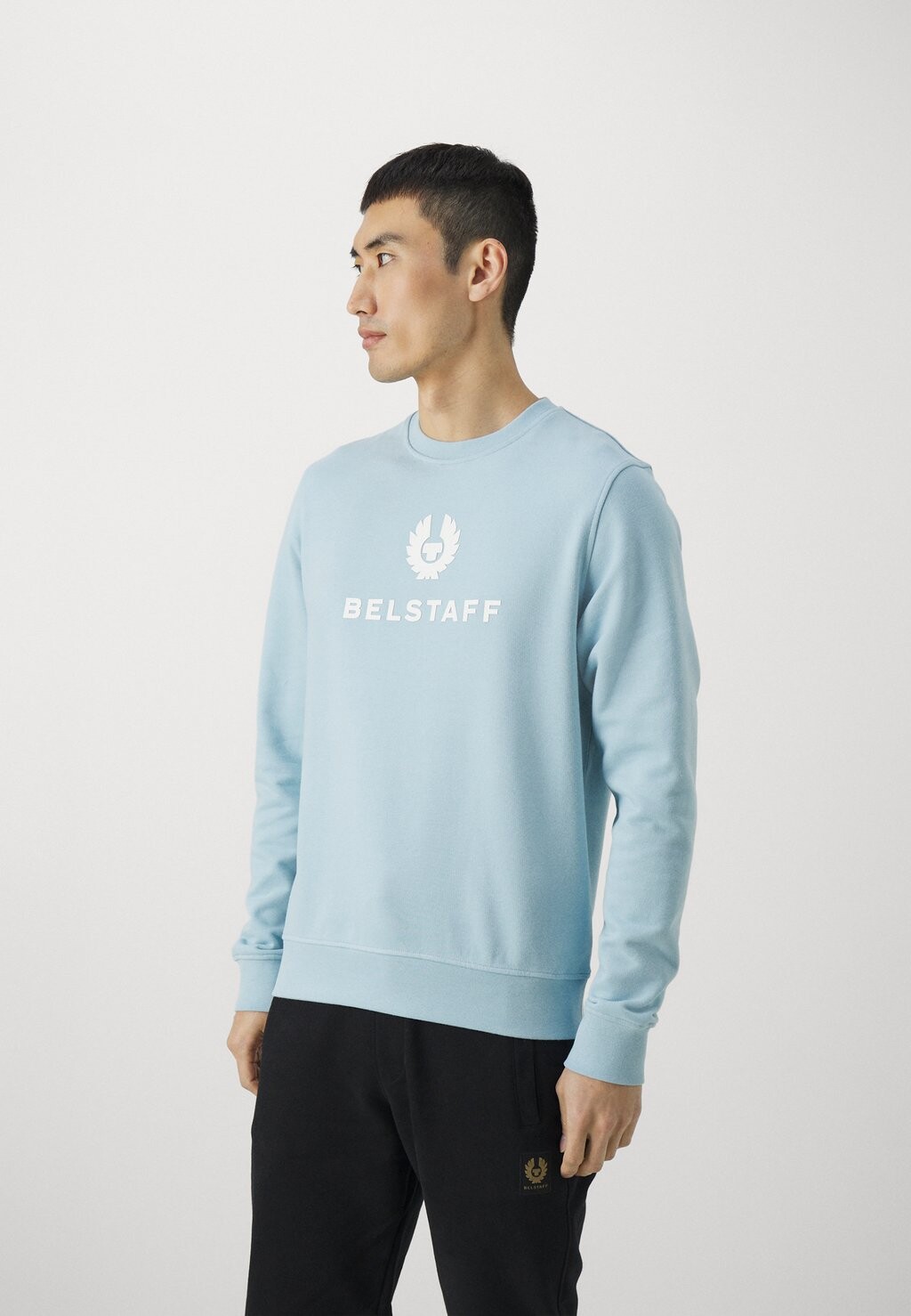 

Толстовка Signature Crewneck Belstaff, цвет skyline blue