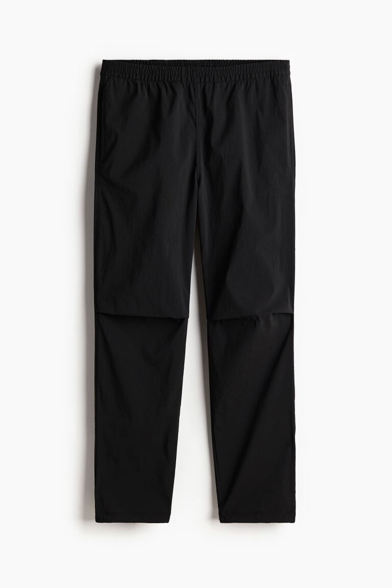 

Нейлоновые брюки стандартного кроя H&M, черный
