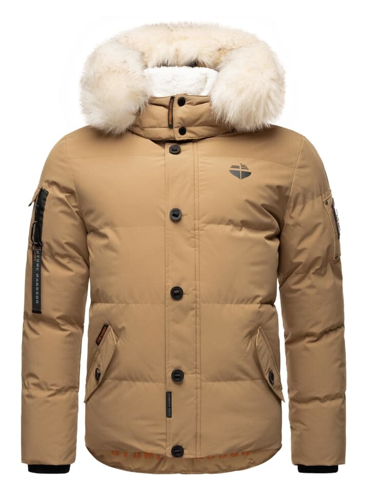 

Куртка STONE HARBOUR Halvaar, цвет light brown mit weißem fell