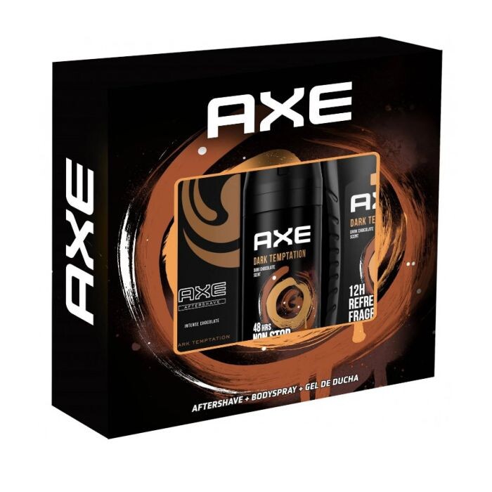 

Мужская туалетная вода Dark Temptation Neceser Trío Axe, Set 3 productos