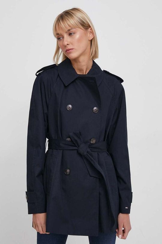 

Хлопковый плащ Tommy Hilfiger, темно-синий
