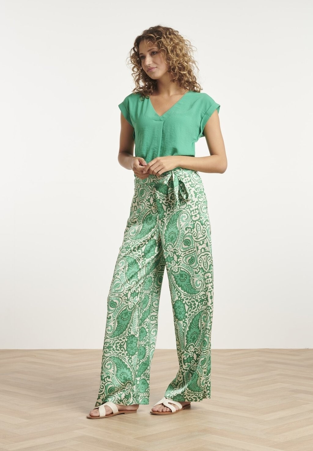 

Брюки Smashed Lemon, цвет off white green