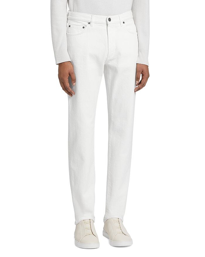 

Джинсы Slim Fit Comfort белого цвета Zegna