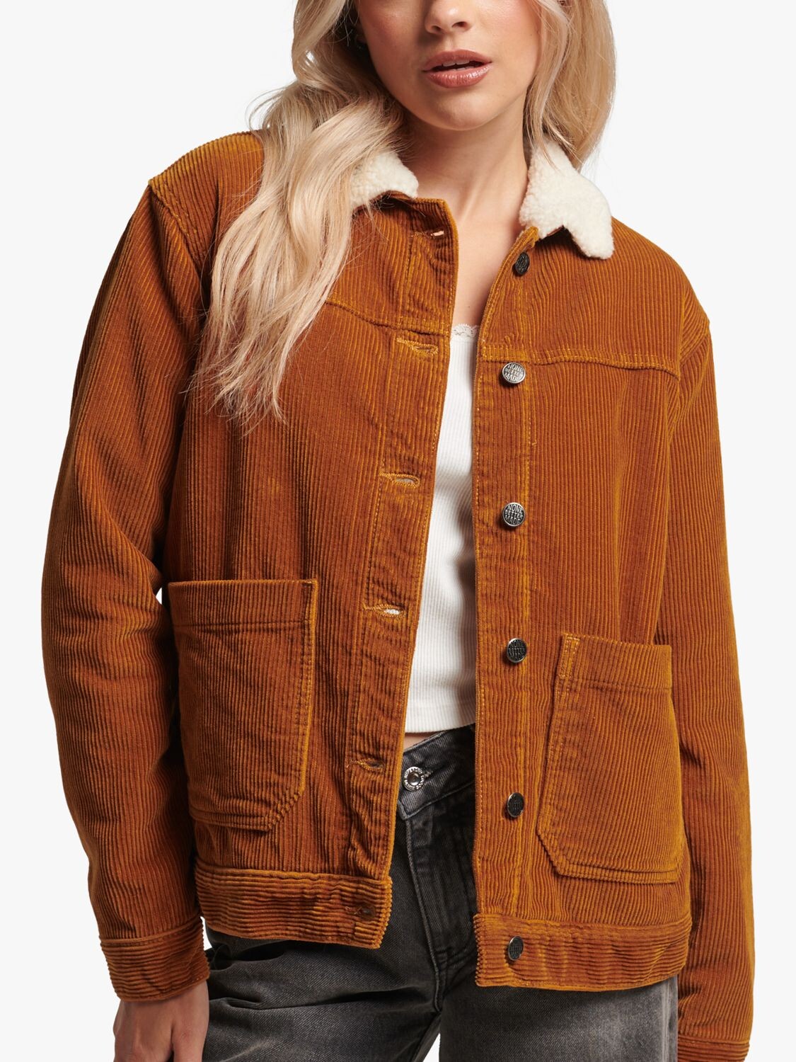 

Куртка спецодежды Superdry Cord Chore, тыквенная специя
