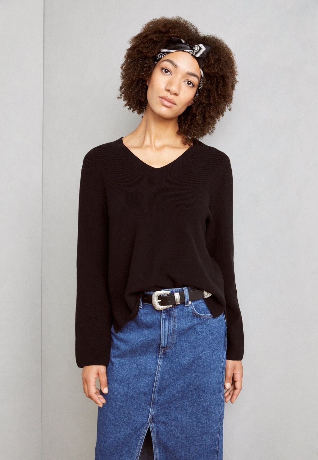 

Вязаный свитер LONGSLEEVE V NECK Marc O'Polo, цвет black