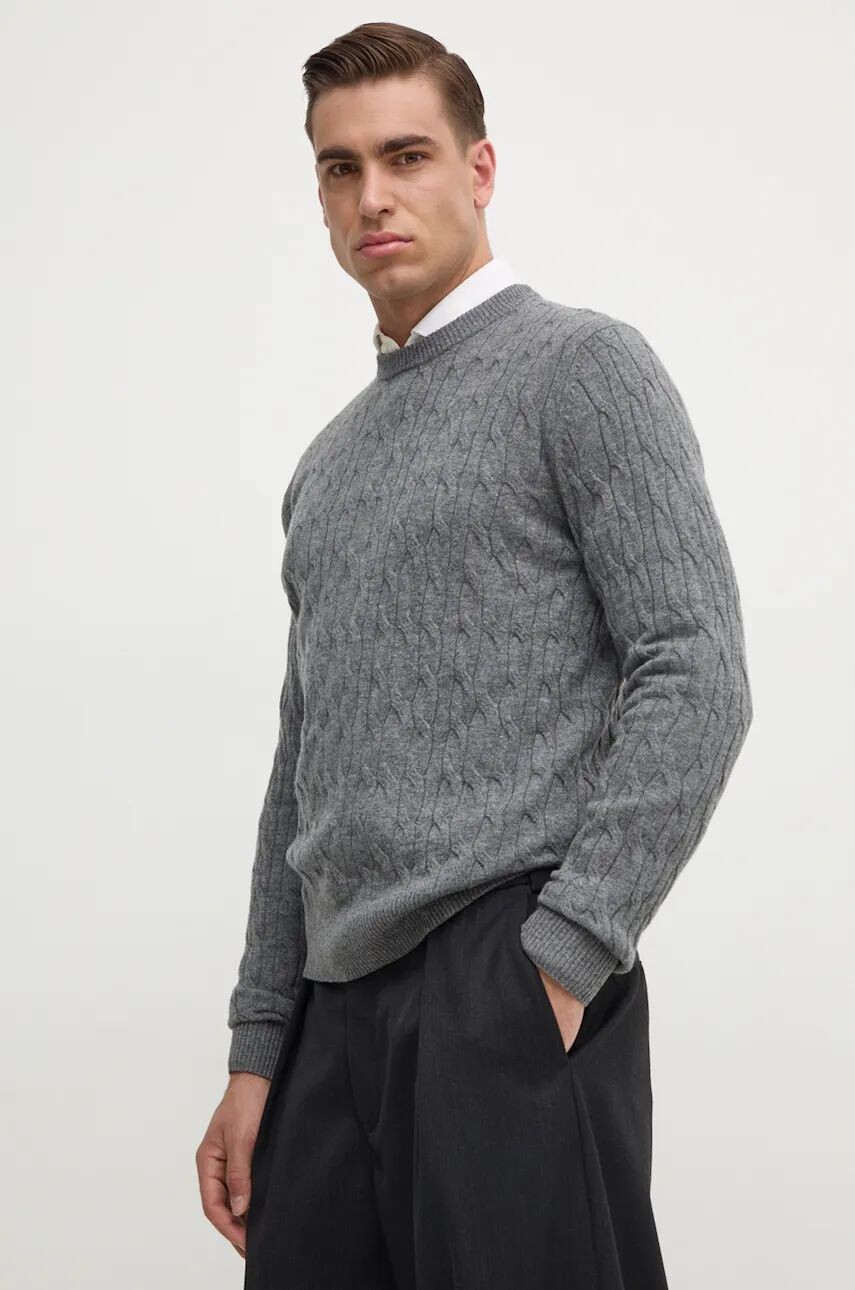 

Шерстяной свитер Hackett London, серый