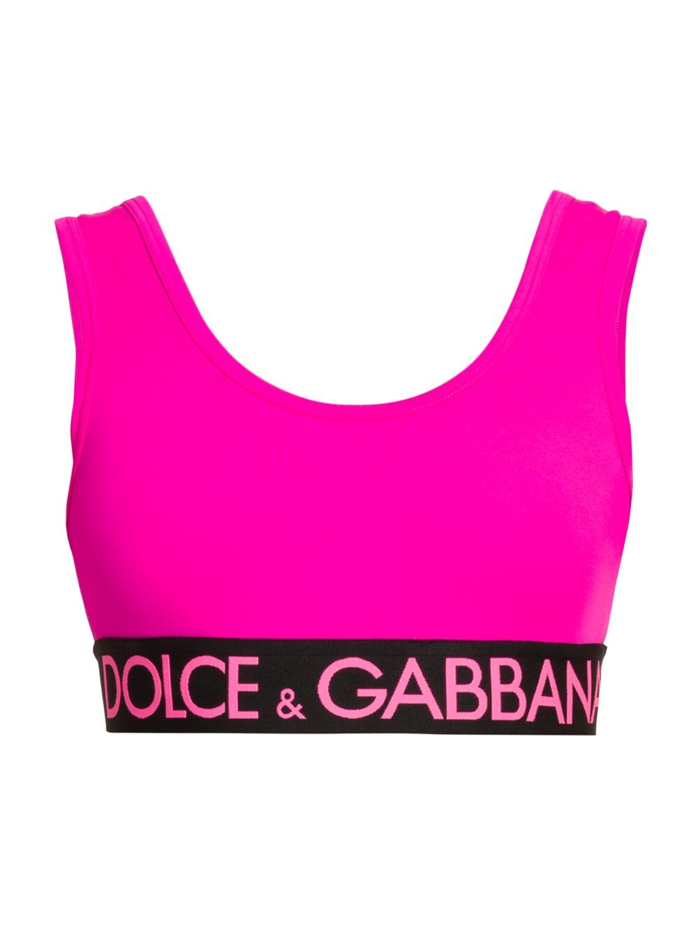 

Спортивный бюстгальтер с логотипом DOLCE&GABBANA, фуксия